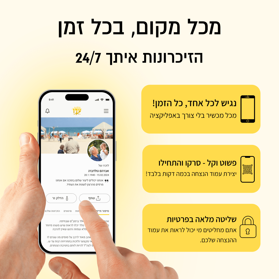 עדן - לוחית הנצחה דיגיטלית